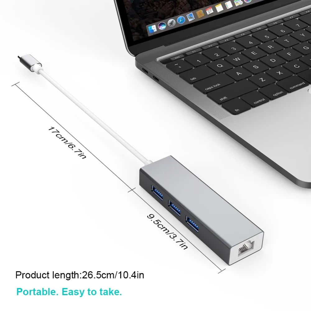 Meтранс USB 3 0 концентратор C до RJ45 гигабитная сетевая карта Ethernet с портами для MacBook