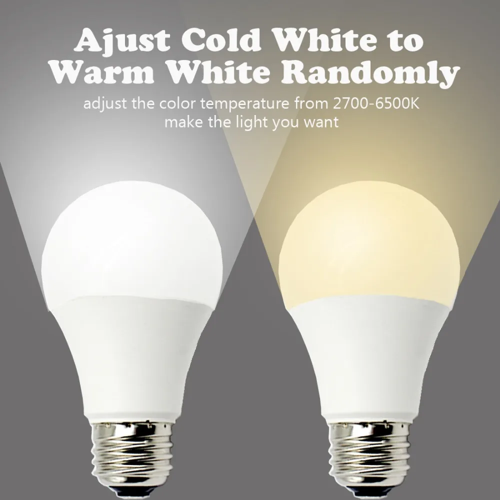

OPEN 11W high power Alexa smart home WiFi bulbs warm and cold two-color adjustable voice automatic control lighting