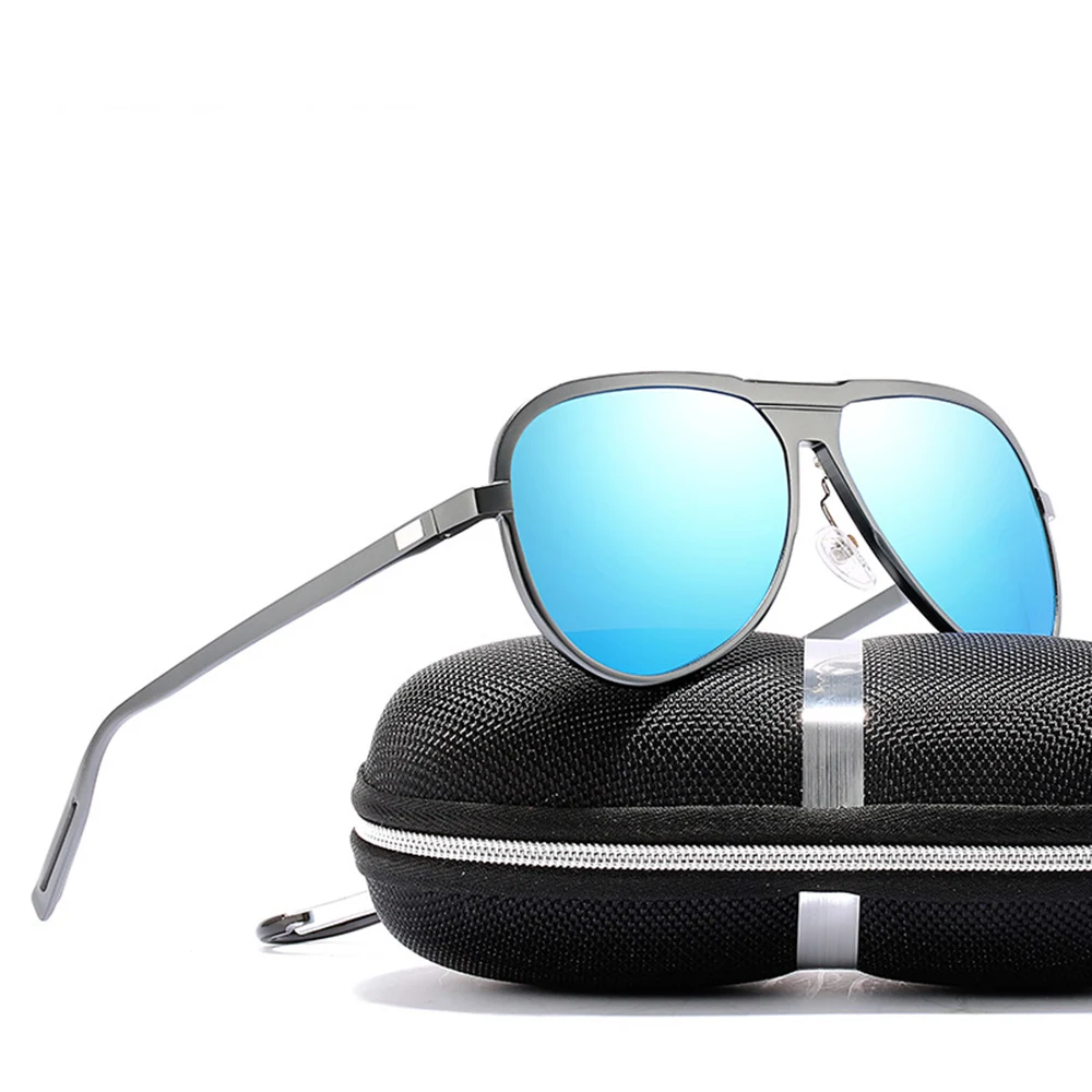 

Sports Al-mg Ultralight Mirror Sun Glasses Polarized Sunglasses Custom Made Myopia Minus Prescription Polarized Lens -1 to -6