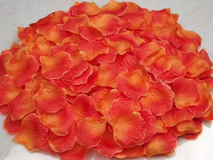 Искусственные лепестки роз 1000 шт. цветок для девочек искусственные свадьбы