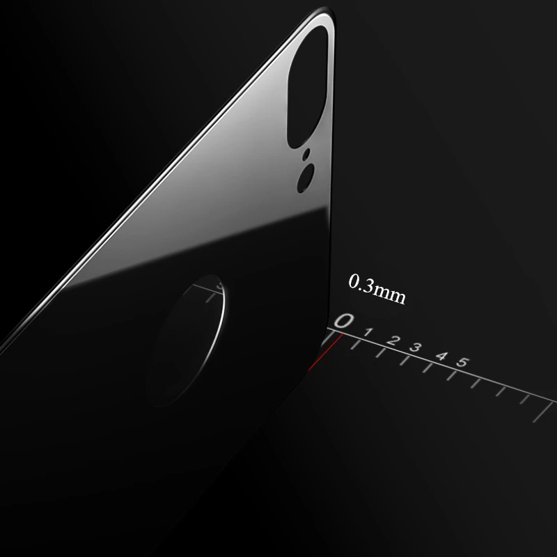 2 шт 3D полное покрытие Задняя стеклянная защита для iphone Xs Max Xr 6 6S 7 8 Plus 9H Закаленное
