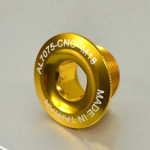 M18 gold Silverock 7075 Нижний Кронштейн BB крышка чашки болт рукоятки M12 M15 M18 M20 дорожный MTB велосипед передняя Звездочка шатун крепежный болт - Цвет: M18 gold