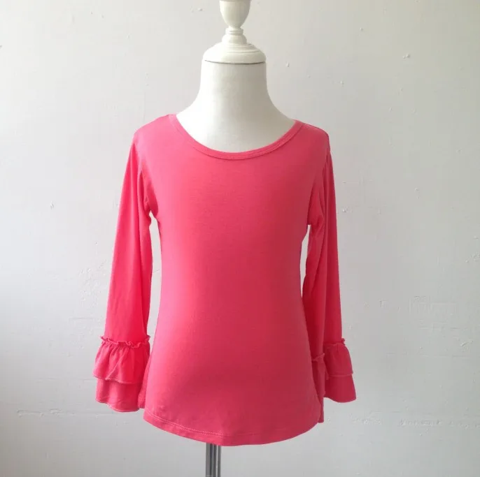 Лидер продаж пустая рубашка для девочек топ Оригинальная одежда маленьких