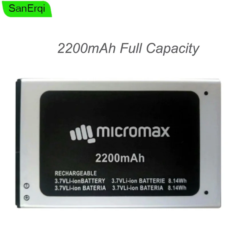 

Аккумулятор для Micromax Q354 ACBIR22M03, 1 шт., 3,7 В, 2200 мАч