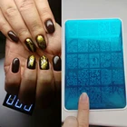 9,5x14 см Большой размер пластины для стемпинга ногтей лак дизайн ногтей изображение Konad шаблон для стемпинга