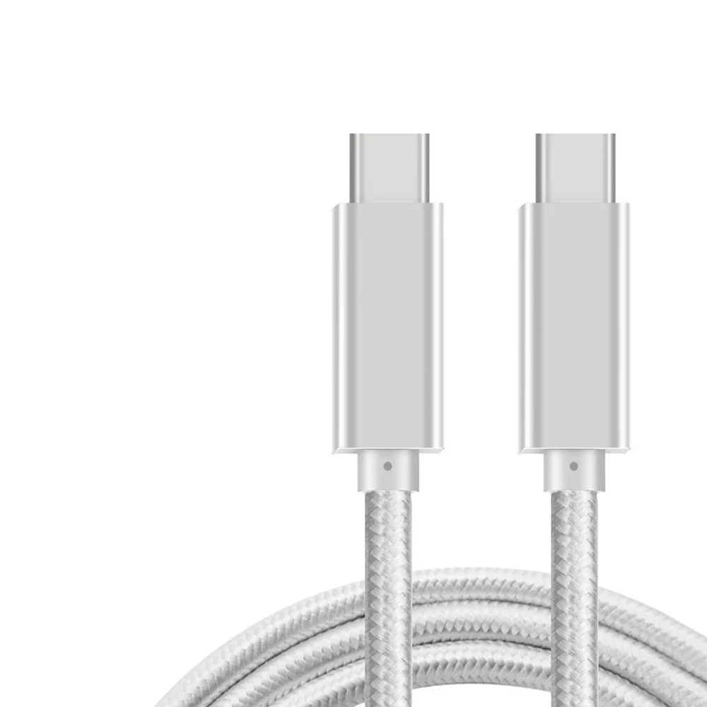 Белый 5А 100 Вт usb type C PD кабель для Macbook Pro QC 4,0 USB C быстрое зарядное устройство кабель для передачи данных для samsung S9 Plus S8 USB 3,1 type-C PD зарядка кабель повербанк - Цвет: Белый