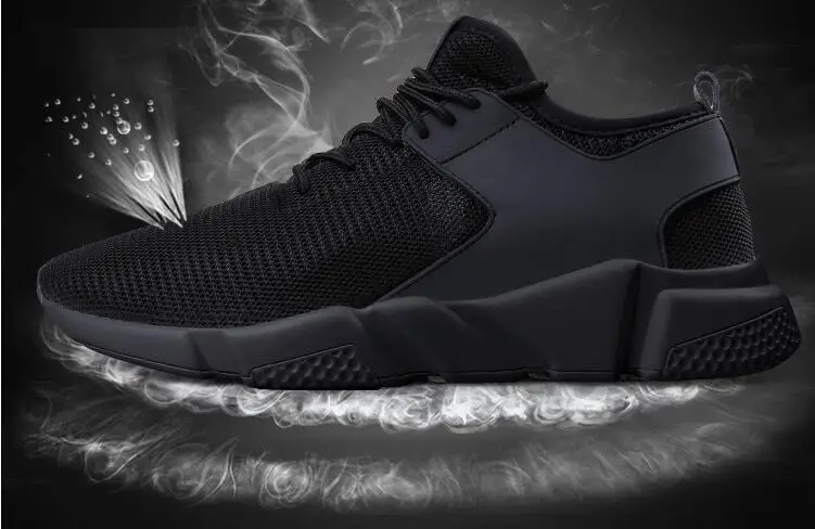 Черные мужские кроссовки; Летние кроссовки; zapatillas hombre; дышащая повседневная обувь; легкая дышащая обувь; TD-11
