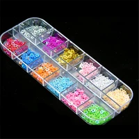 12 color hollow stars glitter flakes five point star sequins diy nails design slice decorations nail art accessories craft tools
