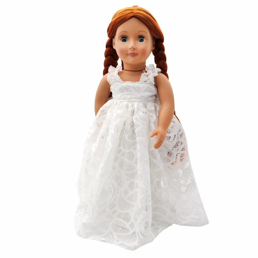 Новый летний American Girl Doll Одежда куклы Интимные аксессуары слинг Кружево платье