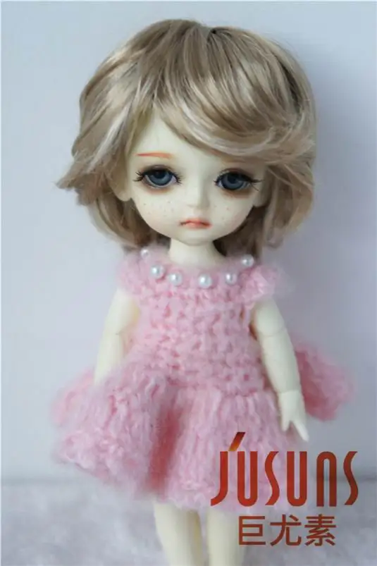 JD075 1/8 Модные Синтетические мохер BJD парики для кукол Размер 5-6 дюймов модные короткие кукольные волосы высокое качество Аксессуары для кукол
