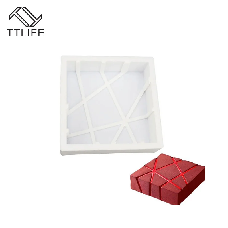 TTLIFE Sugarcraft Cube квадратной формы 3D силиконовые формы торт шоколад лоток для Мусса десерт, выпечка блюдо кондитерские изделия с глазурью