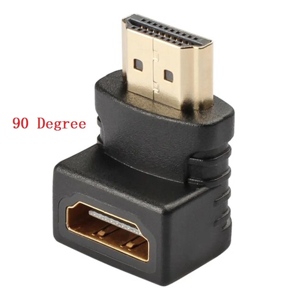 Переходник конвертер HDMI для кабеля 90 270 градусов прямоугольный переходник штырь