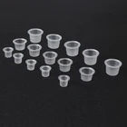 Оптовая продажа 500 шт.лот аксессуары для татуировок средняя талия пластиковые одноразовые чашки для татуировок чернила пигмент Перманентный макияж