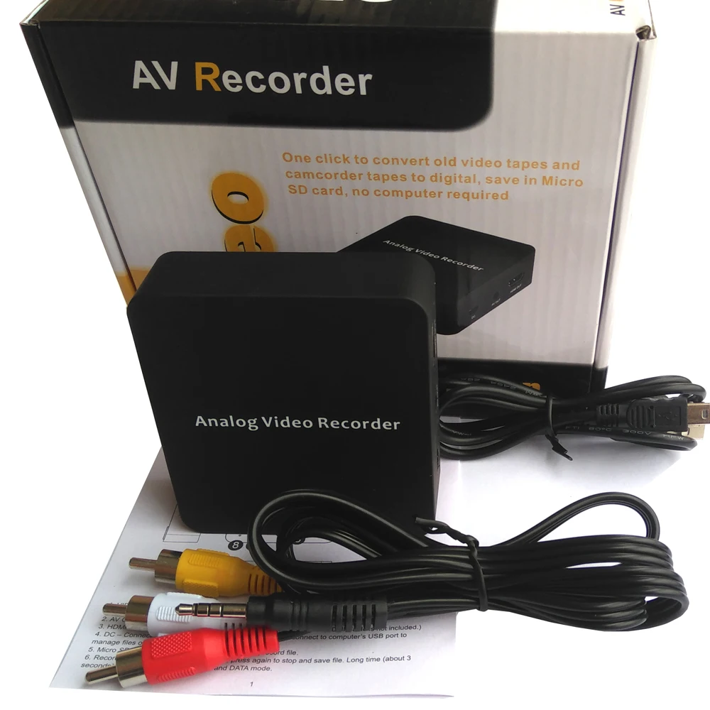 EzCAP272 AV преобразователь запись и цифровое видео от VHS VCR DVD плеера в цифровой формат