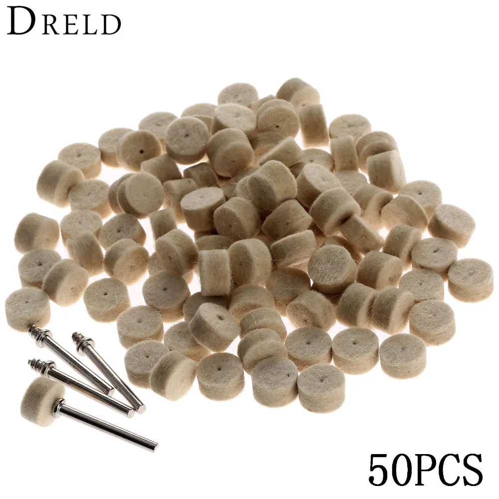 DRELD 50 шт. шлифовальная полировальная подкладка Dremel Аксессуары 13 мм полировальный