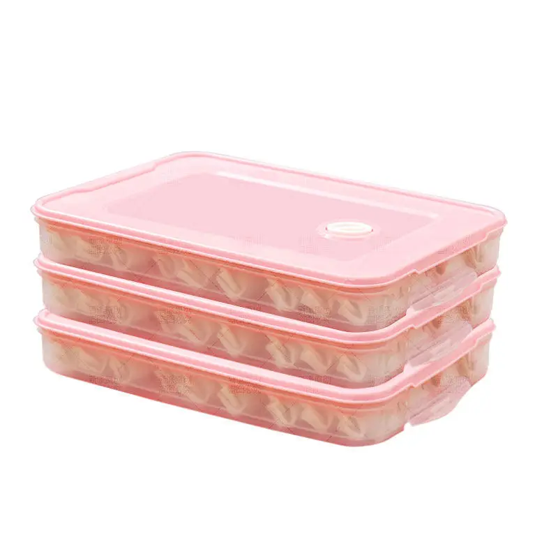 3 layers 3 lids Пластиковый контейнер для фруктов и овощей холодильник для хранения микроволновой печи контейнер с крышкой кухонные коробки для хранения - Цвет: 3 layers 3 lids
