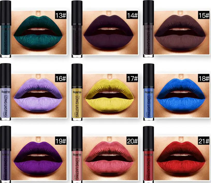 Брендовая Профессиональная Матовая жидкая губная помада Длительное Действие