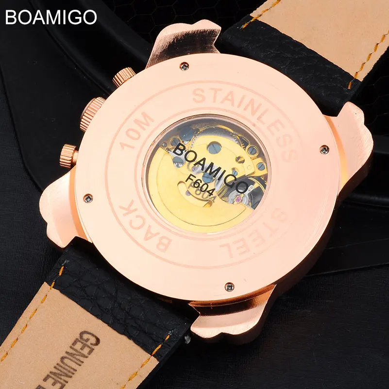 Мужские механические часы BOAMIGO брендовые модные спортивные автоматические