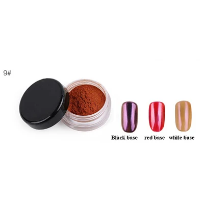 nail art glitter 9 Блестки для ногтей, художественная пудра, зеркальный блеск, пигмент, пудра, 1 г, пыль, украшения для ногтей, голографическая Хромовая, для маникюра - Цвет: nail art glitter 9