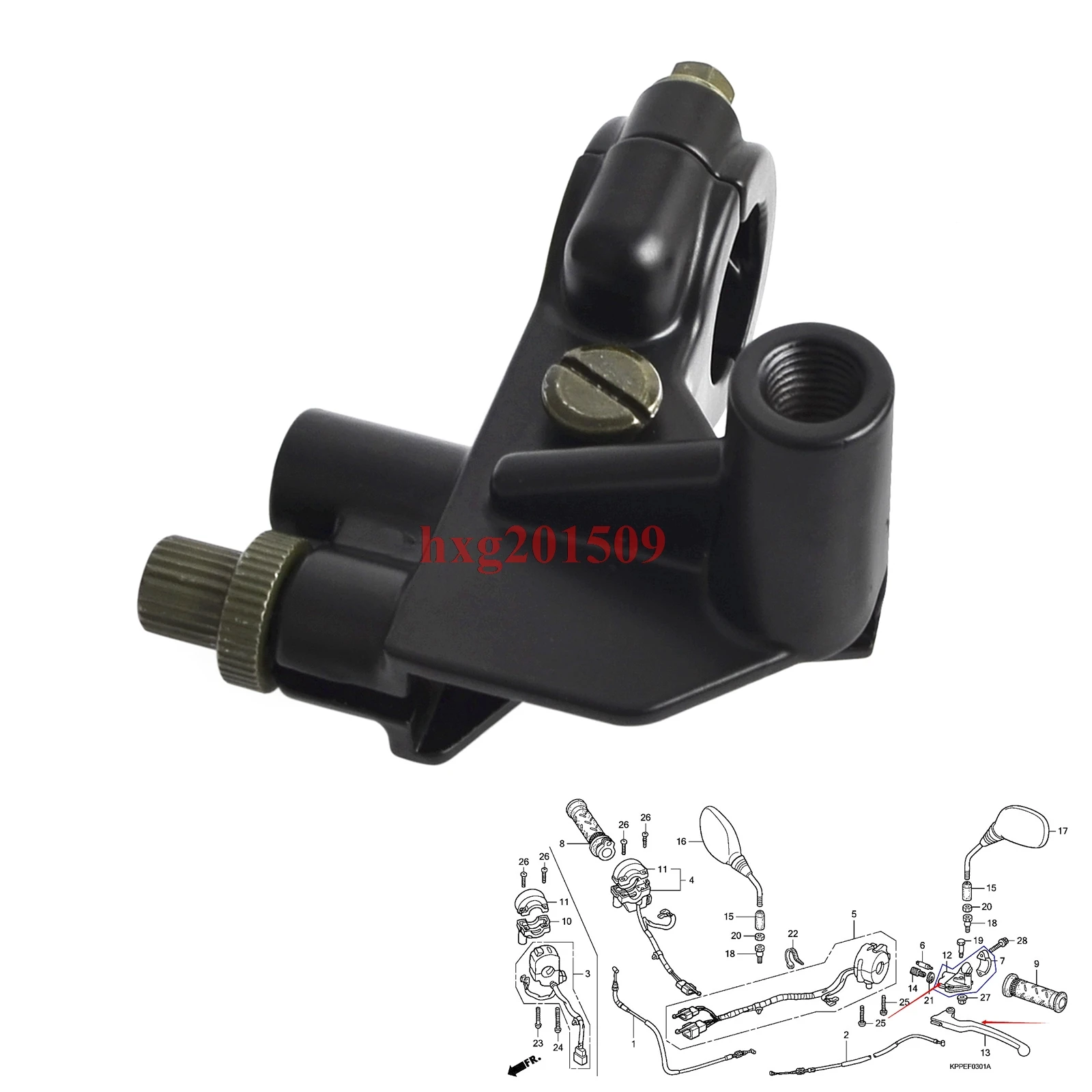 Рычаг сцепления держатель для HONDA CBR 125 RW7 RW8 RW9 RWA RWB RWC 53172KPP860 53172 KPP 860|clutch lever holder|clutch