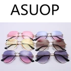 Женские Овальные Солнцезащитные очки UV400, классические брендовые дизайнерские очки в металлической оправе, спортивные очки пилота для вождения, 2020