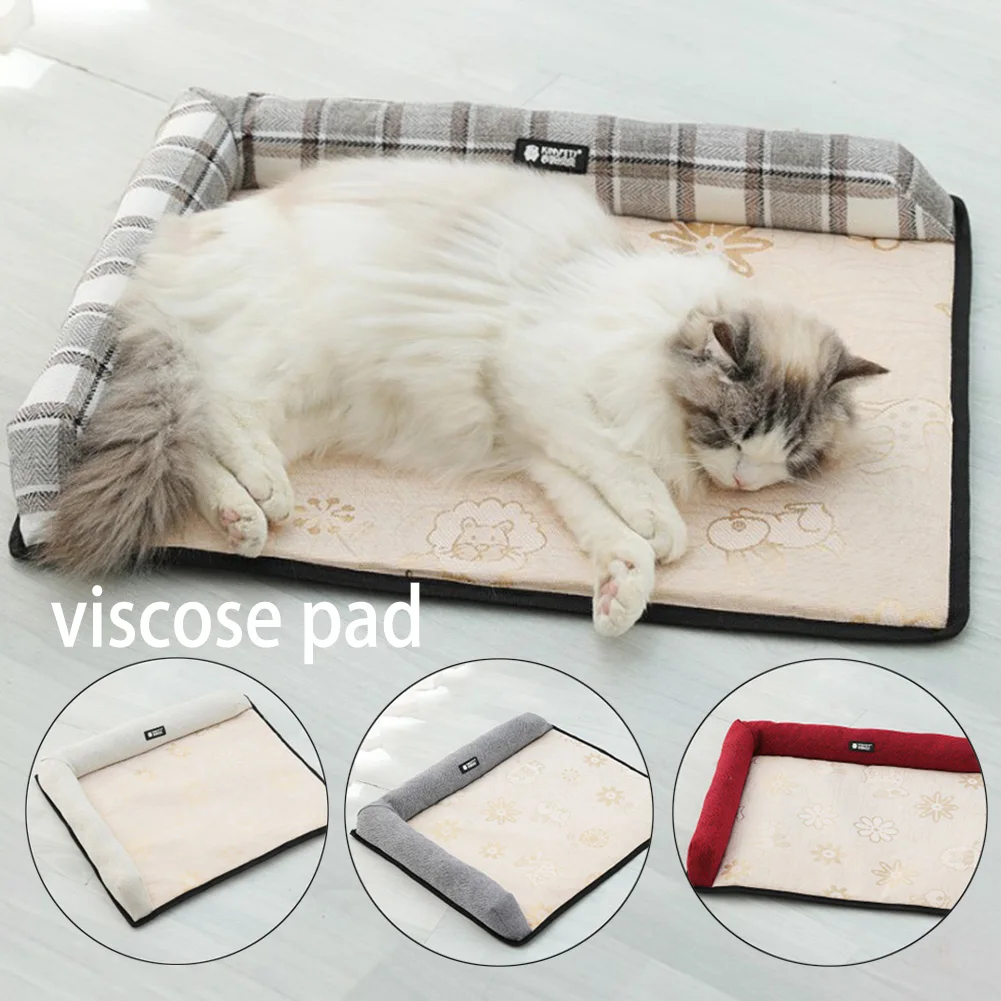 Pet вискозный коврик летний охлаждающий матрас для кровати, дивана Защита позвоночника pp чучело из хлопка подушка для собаки кошки