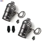 Алюминиевый держатель для лампы IWHD E27, винтажный патрон для лампочек E27, Soquete Homekit UL CE