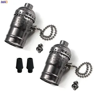 Алюминиевый держатель для лампы IWHD E27, винтажный патрон для лампочек E27, Soquete Homekit UL CE