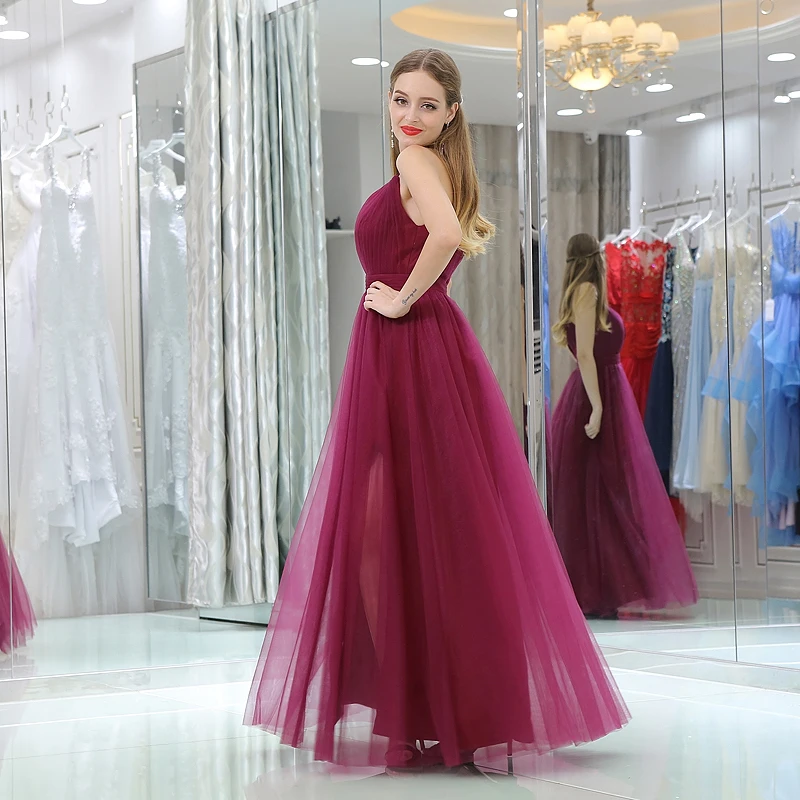 Ruby Bridal2018 Новое сексуальное БЕЗРУКАВНОЕ Evengning Платье женское шифоновое платье на