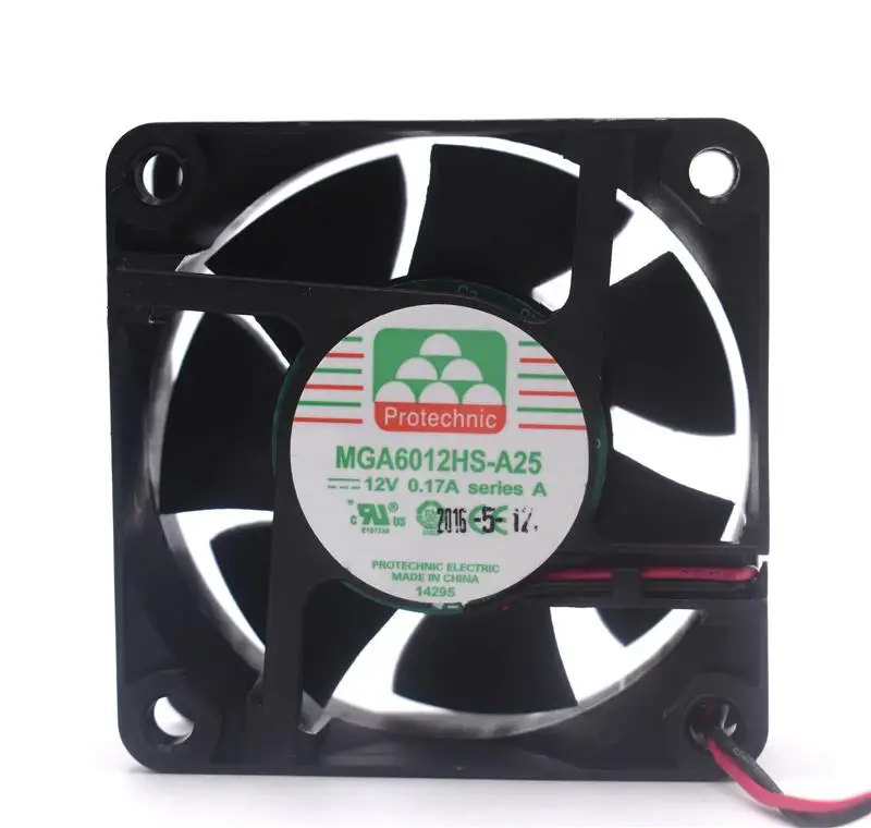 

MAGIC 6CM MGA6012HS-A25 6025 12V 24V 0.17A Silent Fan