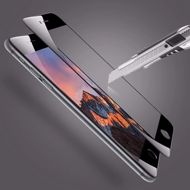 Полностью закрытые защитные чехлы из закаленного стекла для IPhone X XR XS Max 8 7 6 S s Plus