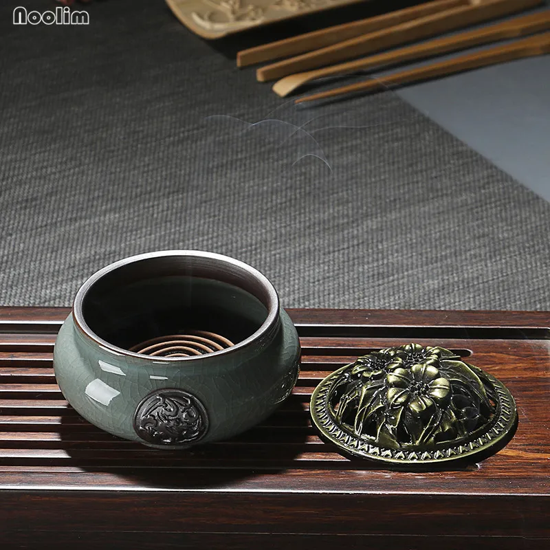 Celadon ароматическая горелка керамическая печь для ароматерапии благовония кадило