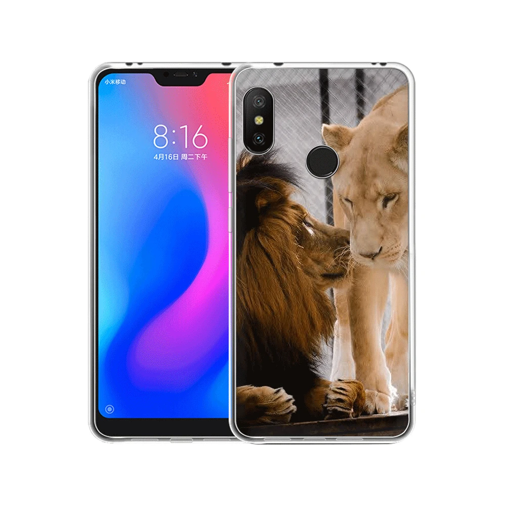 Мягкий чехол из ТПУ для Xiaomi Redmi Note 4 4X 5 6 Pro 5A Prime The lion Shell | Мобильные телефоны и