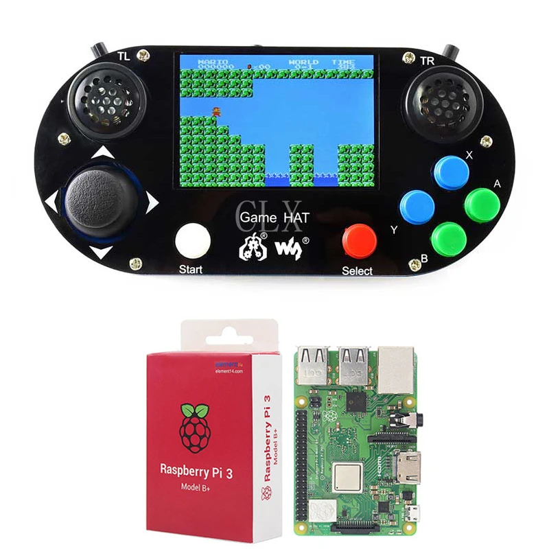 Raspberry Pi 3B + игровой ЖК-дисплей 3 5 дюймов HDMI ЖК-геймпад на плате RetroPie с Чехол и Model B |