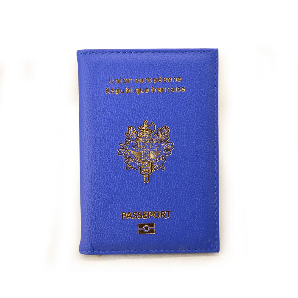 Милая Обложка для паспорта, Франция, оригинальное издание, Passeport обложки для девочек, Pasport etui passeport Франция - Цвет: Синий