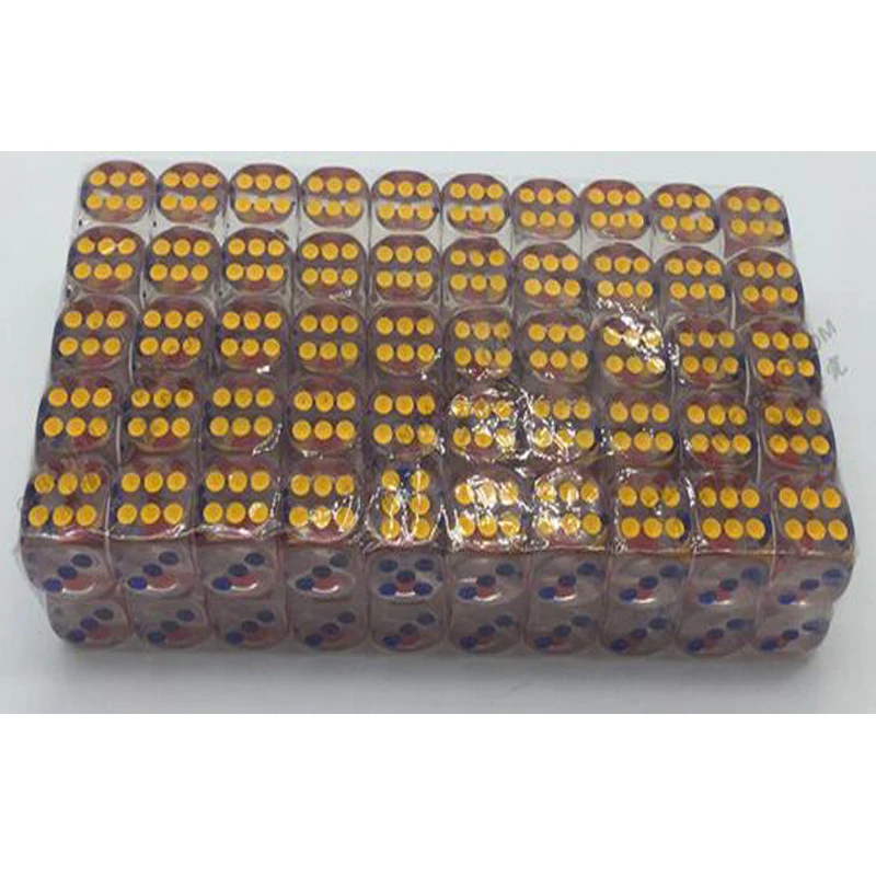 100 шт. прозрачные акриловые кости для ночных клубов|acrylic dice|acrylic transparent dicetransparent dice |