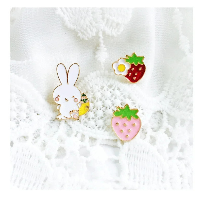 Набор из 3 предметов 1 комплект набор с мультяшной брошкой милые джинсы кролик