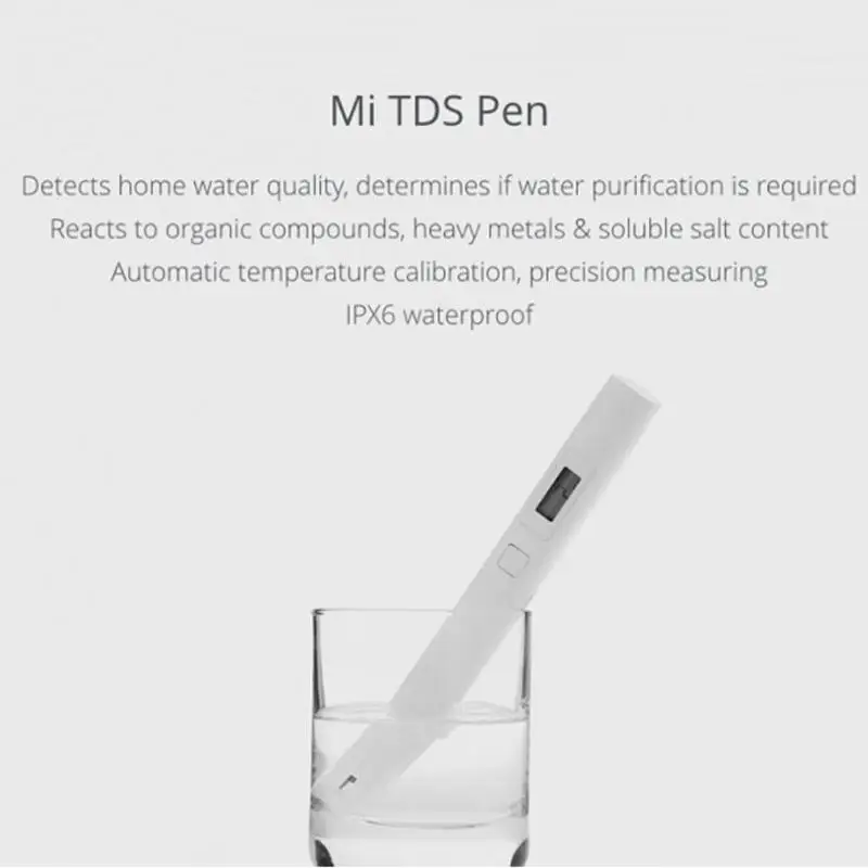 Xiaomi Mi TDS тестер Высокоточный ЖК-цифровой измеритель качества воды тестер ручка измерение воды TDS тестер Measur инструменты