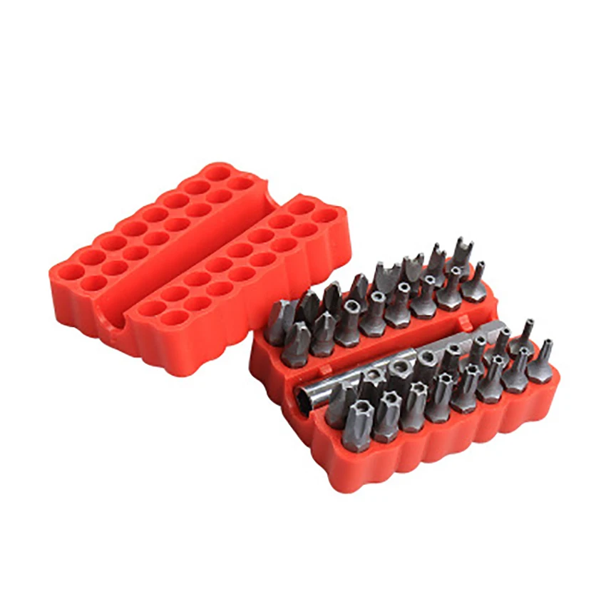 

33pcs/set Hollow Screwdriver Batch Kit Electric Screw Driver Metric Chrome Vanadium Steel Screwdriver Bit Tools Hex/Slotted/Torx