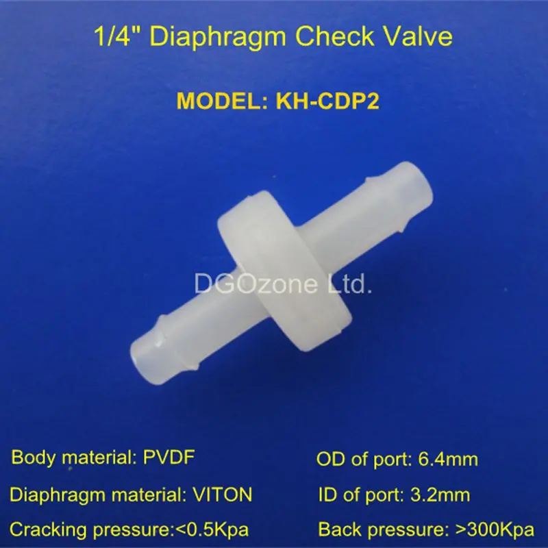 PVDF пластиковый обратный клапан обратные клапаны 3/1" до 3/8" 100 шт DGOzone