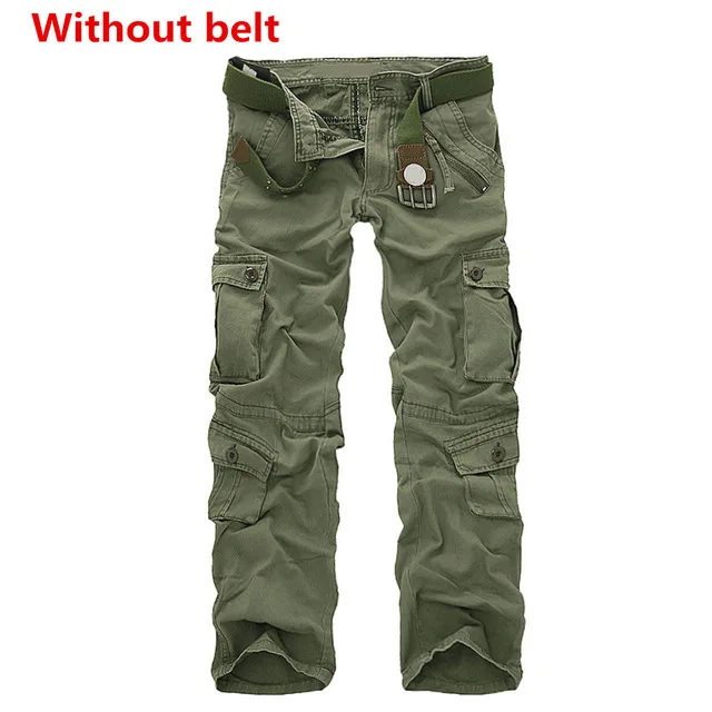 grass army green Facecozy Для мужчин тактический военный Рыбалка прочный Пеший Туризм брюки мужские на открытом воздухе мульти-карманы Ветрозащитный Кемпинг походы брюки карго - Цвет: grass army green