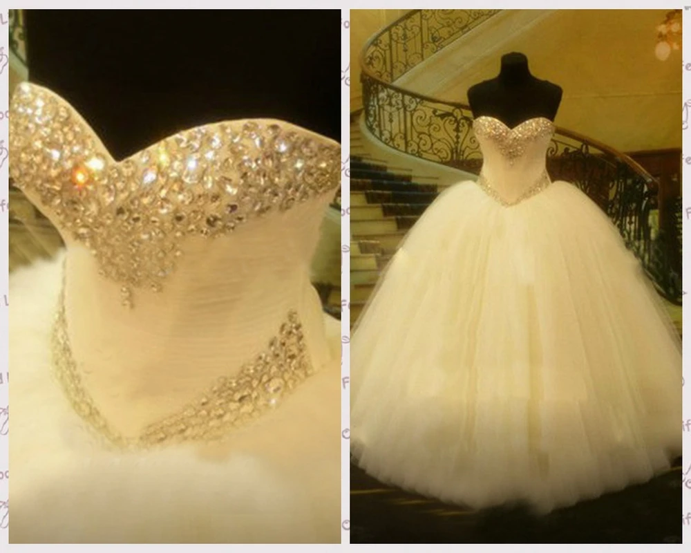 

Free Shipping White Ivory Bridal Gown Wedding Dresses Deb Proms Party Ball Pageant Custom Size