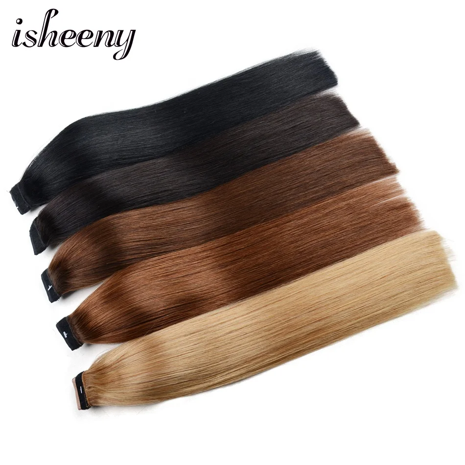 Конский хвост Remy человеческие волосы 1" 18" 2" прямые волосы 60 г натуральные волосы на заколках для наращивания