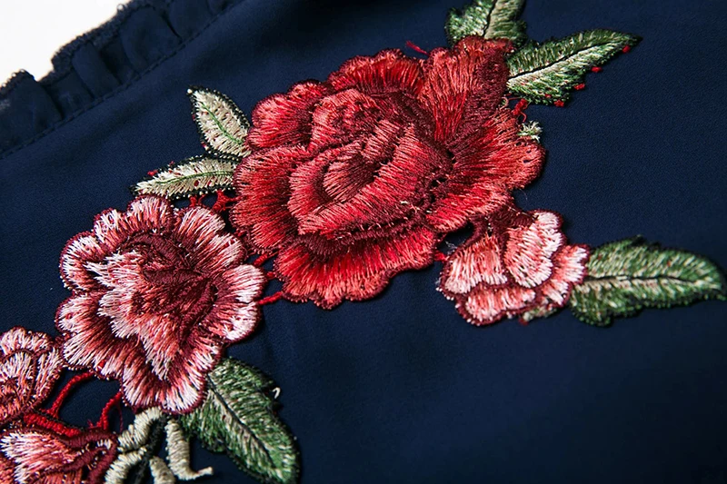 Bella Philosophy spring fashion sexy deep V applique flowers embroidery cami bodycon playsuits | Женская одежда