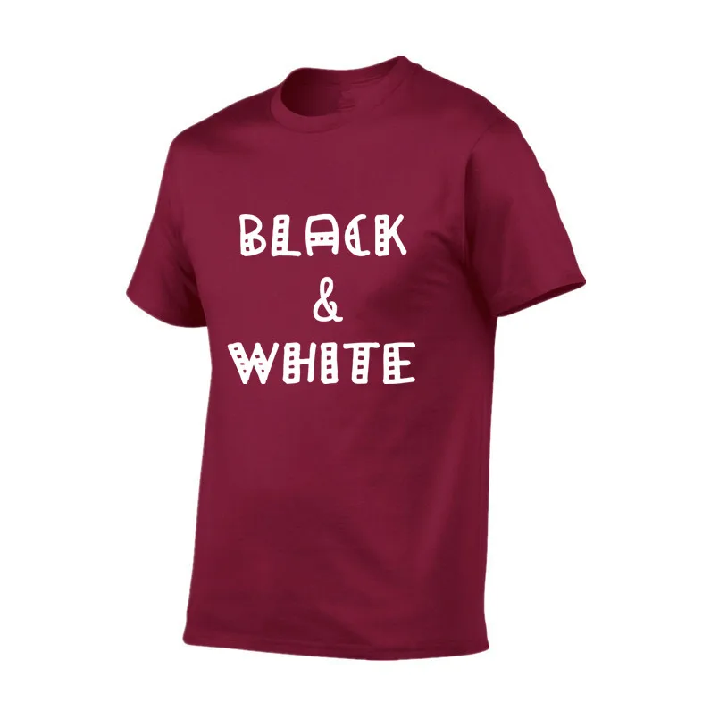 2018 Summer Black&ampwhite Men's T Shirt Casual Short Sleeve Mens Clothing Trend Loose Hip-Hop Top Tees European |
