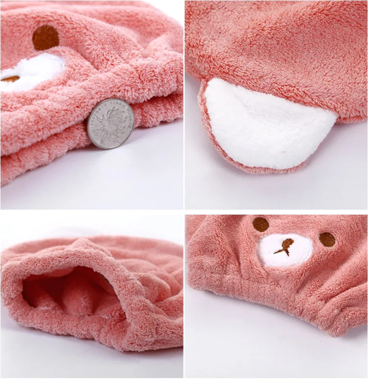 1 шт. детская шапка из микрофибры с рисунком Rilakkuma быстросохнущая шапочка для