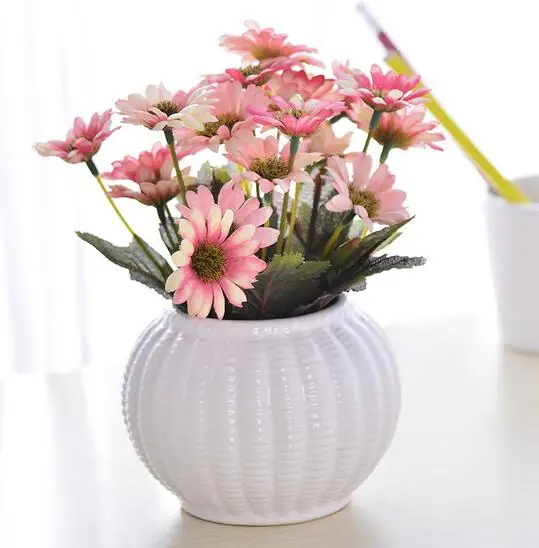 Творческий моделирование растение в горшке горшок набор офисной обстановкой