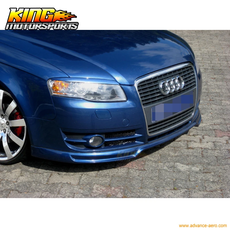 Fits 06-08 Audi A4 B7 Type A Front Bumper Lip Spoiler Bodykit Poly Urethane Global Free Shipping Worldwide