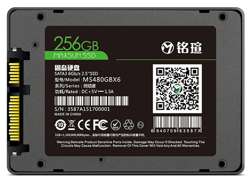 MAXSUN ssd 240 ГБ 480 2,5 дюймов Интерфейс Тип SATA 6 ГБ/сек. TLC чтения/записи Скорость 520 МБ/с. три года гарантии твердотельных дисков
