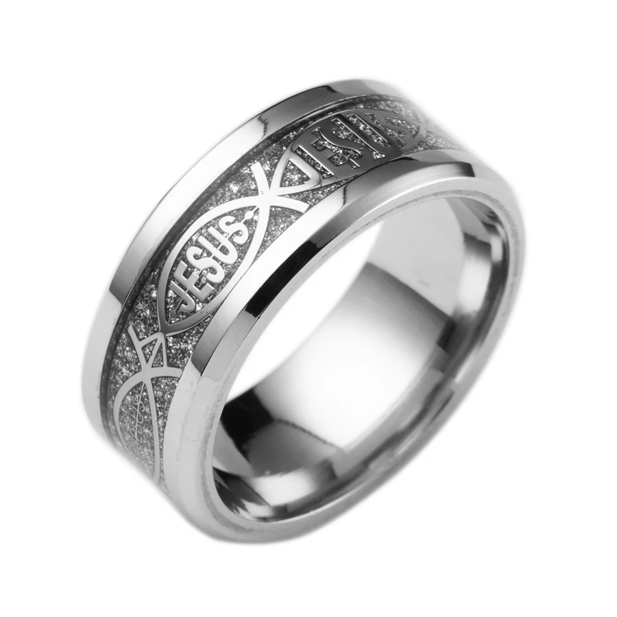 1 шт Новое модное горячее кольцо из нержавеющей стали JESUS Finger с 5 цветами для